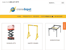 Tablet Screenshot of cranedepot.com